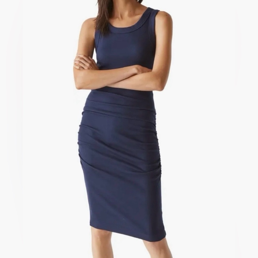 Michael Stars New York Midi Ruched Dress